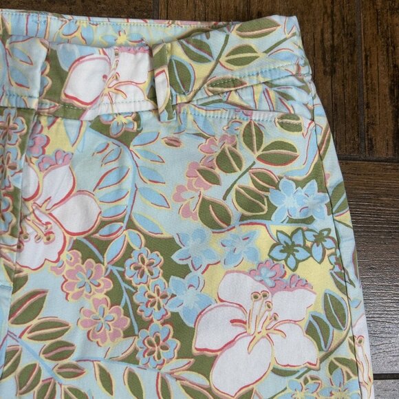 Talbots Perfect Colorful Floral Print Chino Shorts Size 2 - Picture 9 of 11